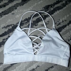 Women's White Strappy Bralette